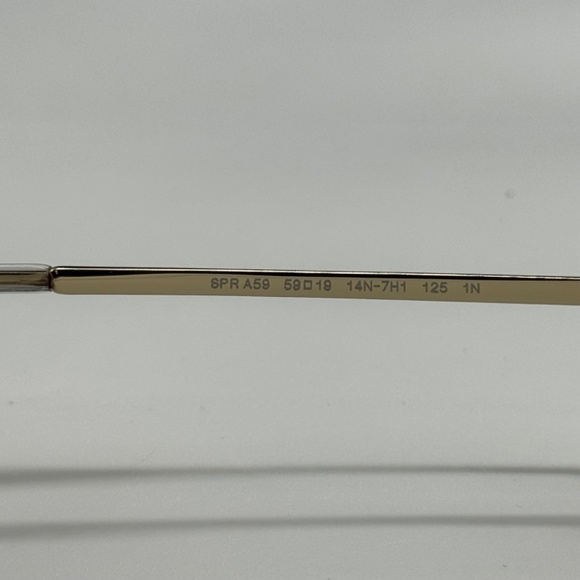 NEW SPR A59 14N7H1 PRADA PRA59S 14N7H1 WOMEN SUNGLASSES PR A59S 14N7H1 GOLD OVAL - Picture 10 of 12